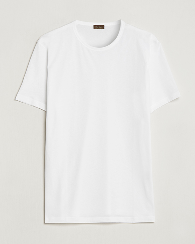 Herre | Hvide t-shirts | Stenströms | Solid Cotton T-Shirt White