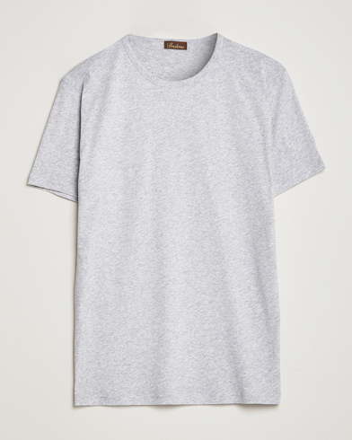 Herre |  | Stenströms | Solid Cotton T-Shirt Grey Melange