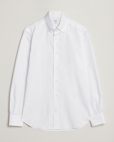 Herre | Oxfordskjorter | Mazzarelli | Soft Oxford Button Down Shirt White