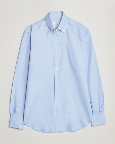 Herre | Mazzarelli | Mazzarelli | Soft Oxford Button Down Shirt Light Blue