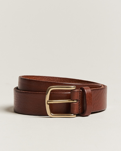 Herre | Italian Department | Anderson's | Leather Belt 3 cm Cognac