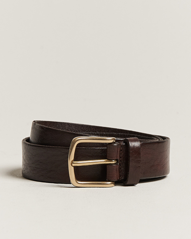Herre | Anderson's | Anderson's | Leather Belt 3 cm Dark Brown