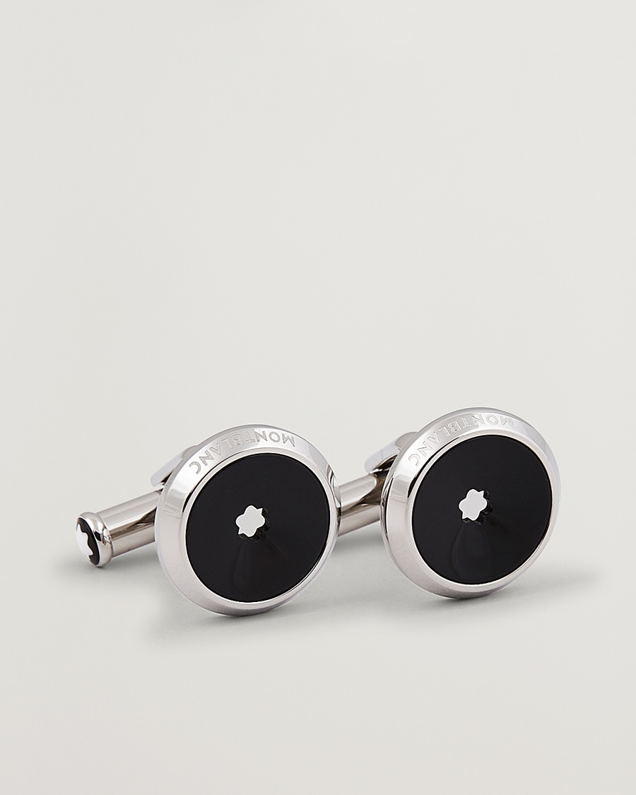 Montblanc Star Cufflinks Black Resin – Sort