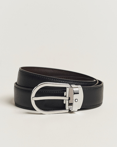 Herre | Glatte bælter | Montblanc | Reversible Saffiano Leather 30mm Belt Black/Brown