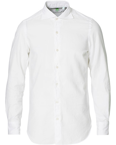 Herre | Finamore Napoli | Finamore Napoli | Tokyo Slim Fit Flannel Shirt White