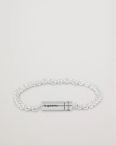Herre | LE GRAMME | LE GRAMME | Chain Cable Bracelet Sterling Silver 11g