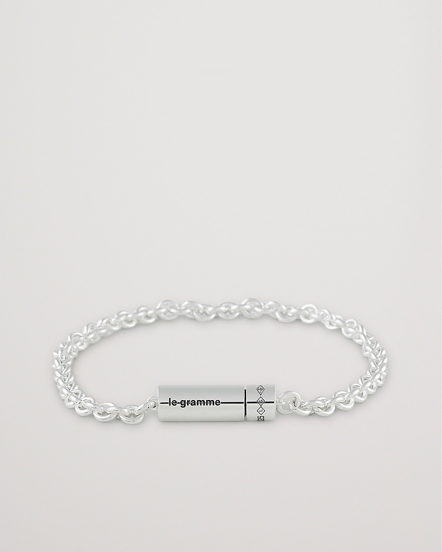 LE GRAMME Chain Cable Bracelet Sterling Silver 11g – Sølv