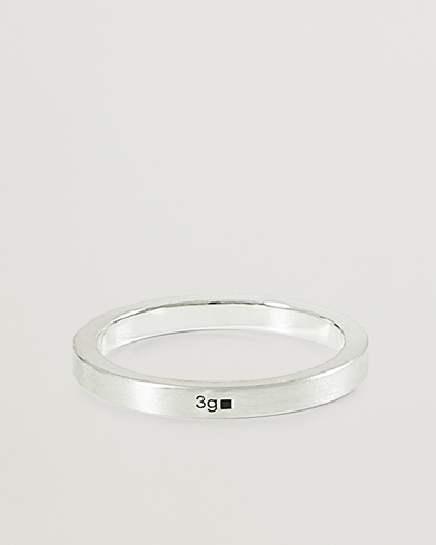 Herre | Ringe | LE GRAMME | Ribbon Brushed Ring Sterling Silver 3g