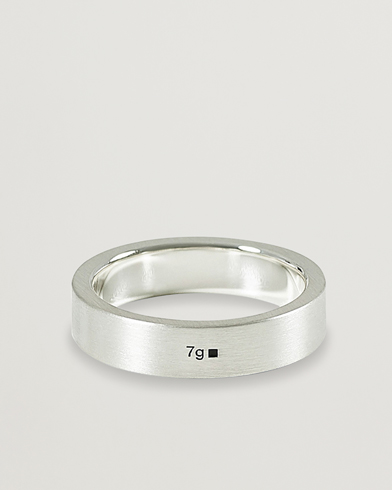 Herre | Ringe | LE GRAMME | Ribbon Brushed Ring Sterling Silver 7g