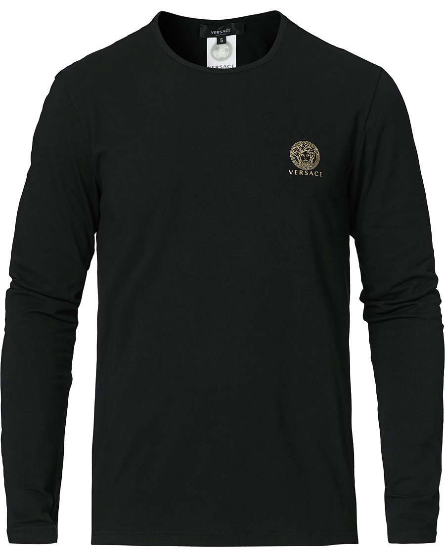 Herre | Versace | Versace | Medusa Long Sleeve Tee Black