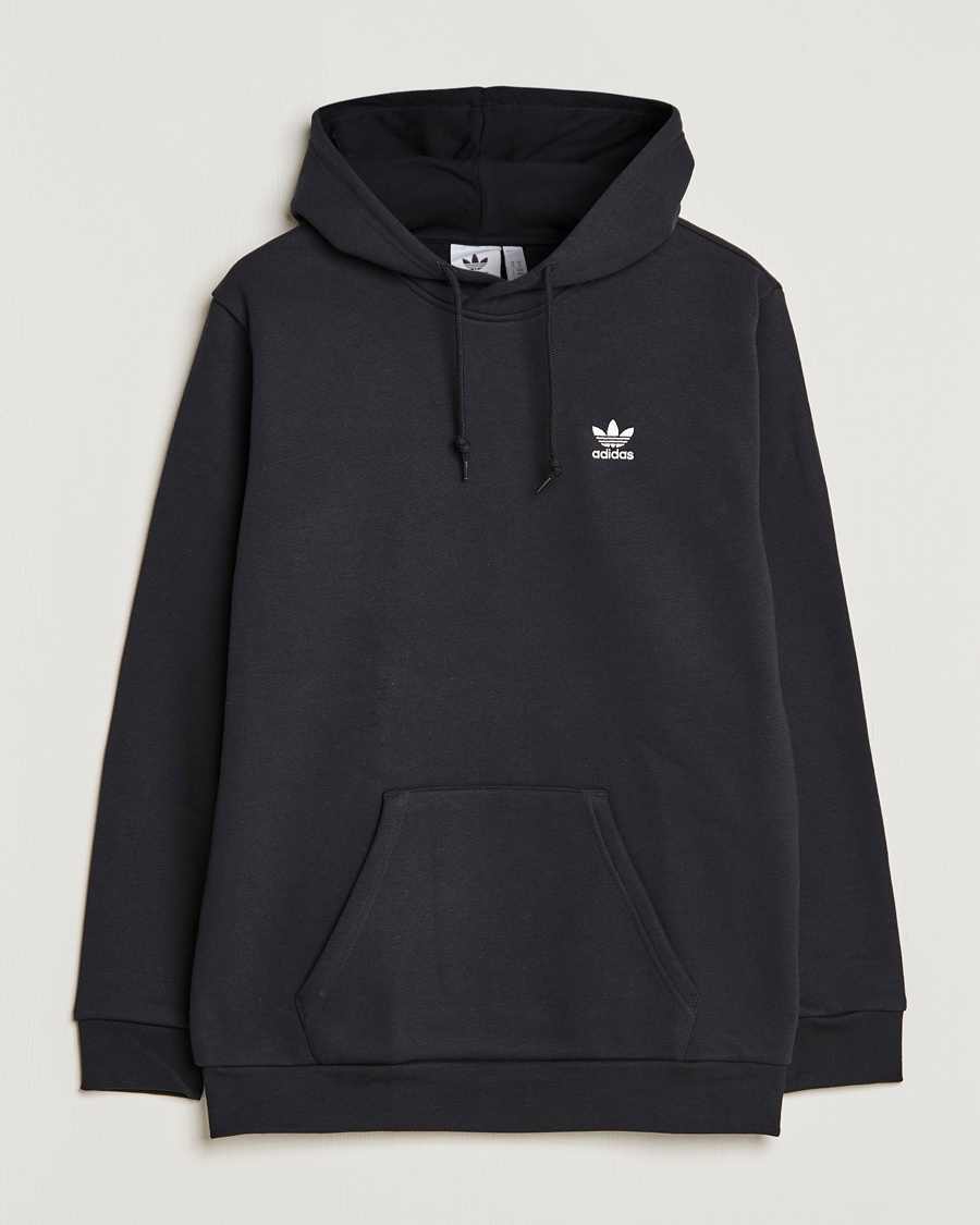 medarbejder Lavet af besværlige adidas Originals Essential Trefoil Hoodie Black - CareOfCarl.dk