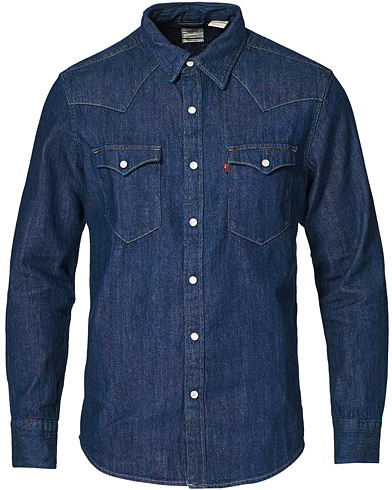 Denimskjorter |  Barstow Western Standard Shirt Rinse Marbled