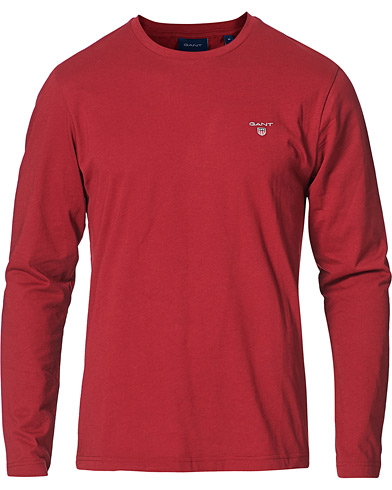 Langærmede t-shirts |  The Original Long Sleeve Tee Mahogany Red