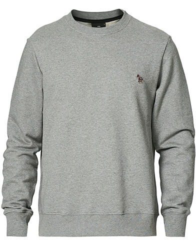 Herre | PS Paul Smith | PS Paul Smith | Organic Cotton Zebra Sweatshirt Grey