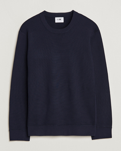 Herre | Tøj | NN07 | Luis Cotton/Modal Pullover Navy Blue