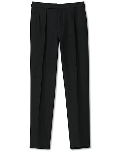  |  Gregory Double Pleated Trousers Black
