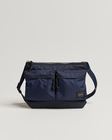 Herre | Skuldertasker | Porter-Yoshida & Co. | Force Small Shoulder Bag Navy Blue