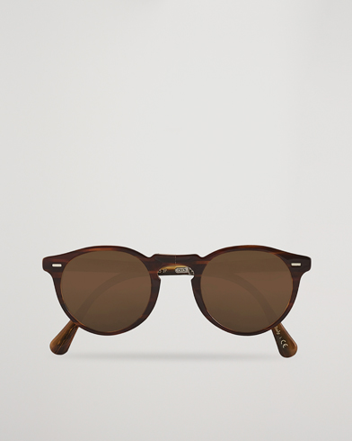 Herre | Runde solbriller | Oliver Peoples | Gregory Peck 1962 Folding Sunglasses Dark Brown