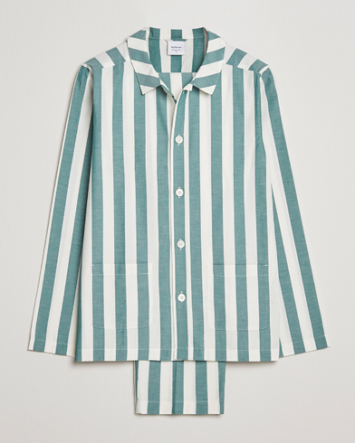 Herre | Nattøj | Nufferton | Uno Striped Pyjama Set Green/White