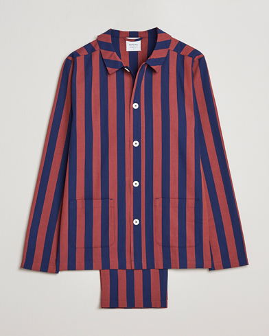 Herre | Pyjamas & Morgenkåber | Nufferton | Uno Striped Pyjama Set Blue/Red