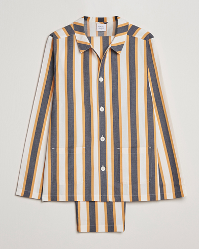 Herre |  | Nufferton | Uno Triple Striped Pyjama Set Yellow/Blue