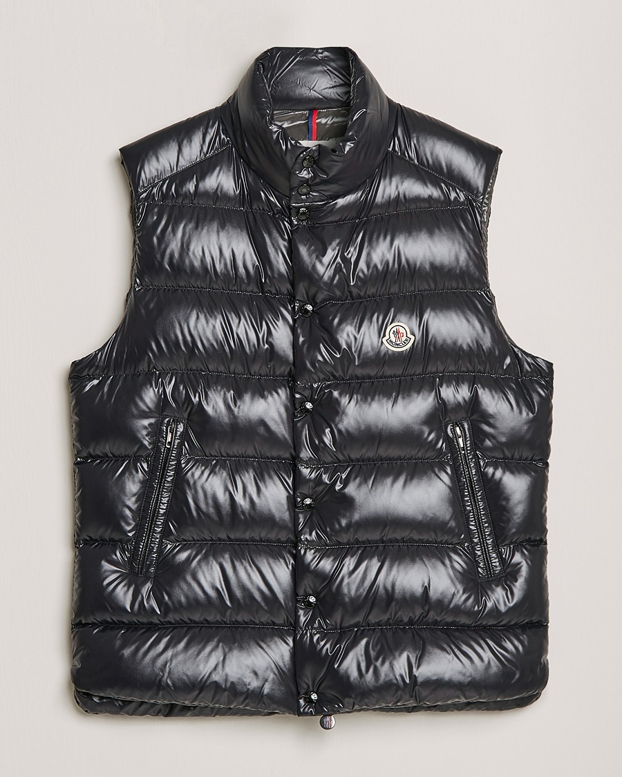 Moncler Tibb Down Vest Black – Sort
