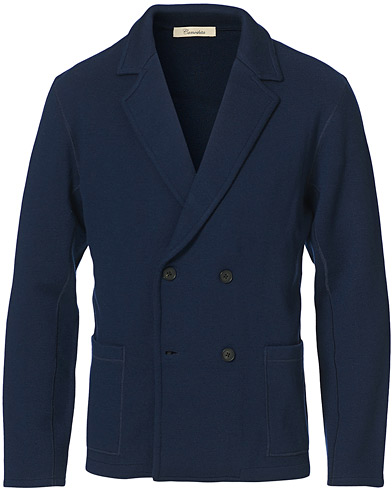 Cardiganblazer  |  Double Breasted Knitted Blazer Navy