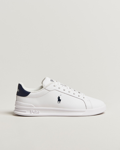 Polo Ralph Lauren Heritage Court Sneakers White/Newport Navy – Hvid
