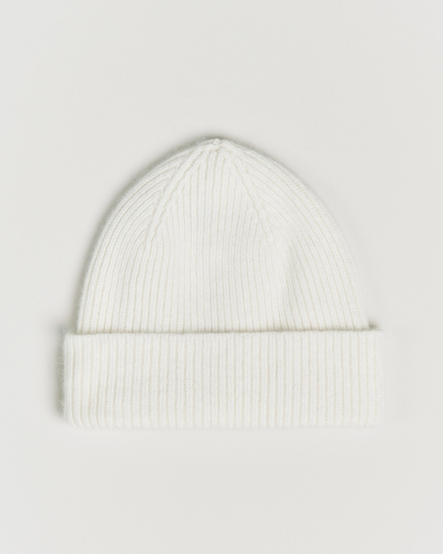 Le Bonnet Lambswool/Caregora Beanie Snow – Hvid