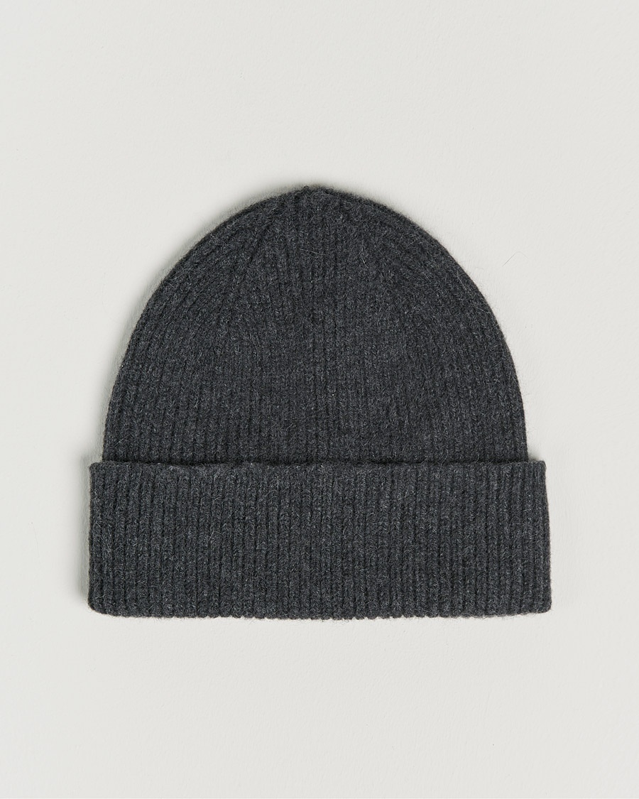  Lambswool/Caregora Beanie Graphite