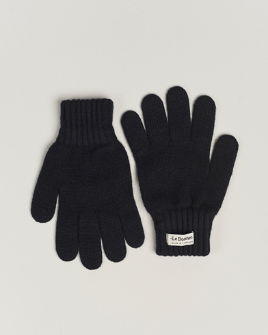 Herre | Varmende tilbehør | Le Bonnet | Merino Wool Gloves Onyx