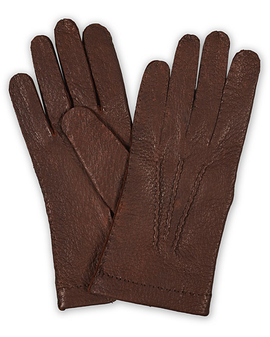Herre | Handsker | Hestra | Peccary Handsewn Unlined Glove Sienna