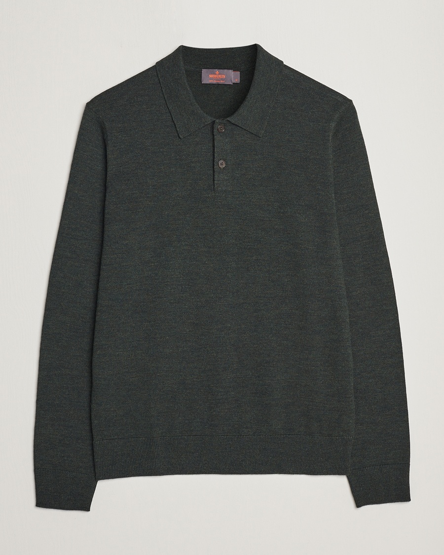  Merino Polo Knit Dark Green