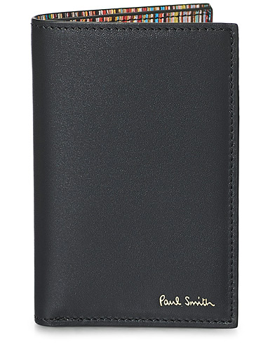 Herre | Punge | Paul Smith | Stripe Leather Wallet Black