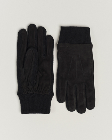 Herre | Hestra | Hestra | Geoffery Suede Wool Tricot Glove Black