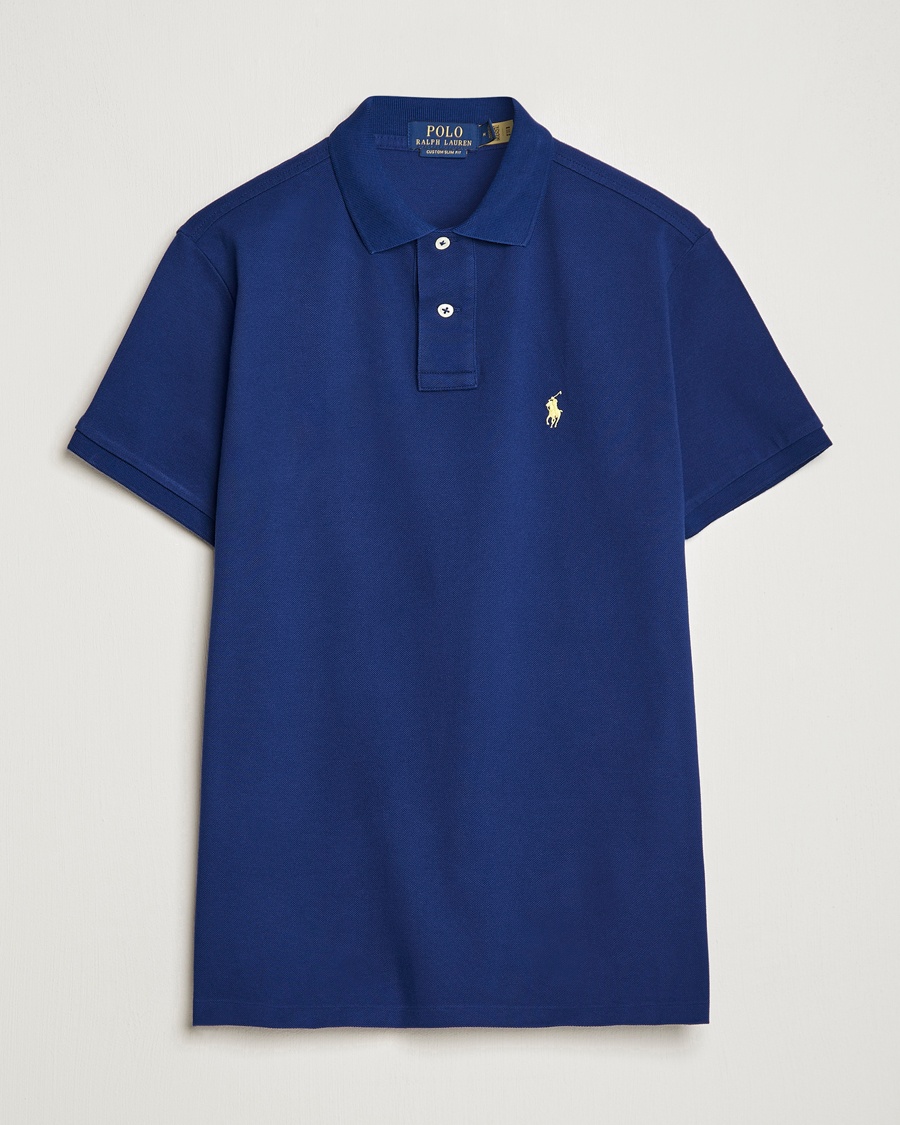 Polo Ralph Lauren Custom Slim Fit Polo Fall Royal – Blå