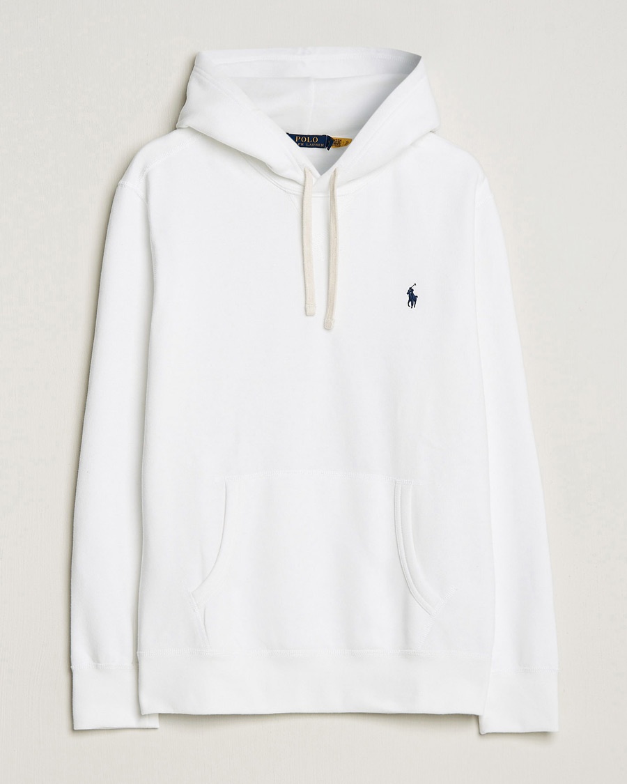 Polo Ralph Lauren RL Fleece Hoodie White – Hvid