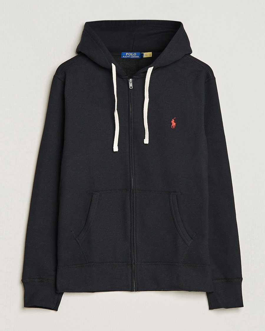 Polo Ralph Lauren Fleece Full Zip Hoodie Polo Black – Sort