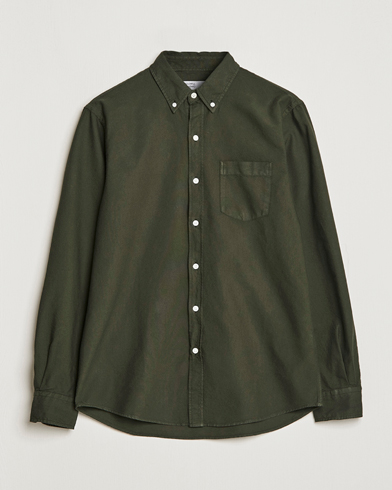 Herre | Under 1000 | Colorful Standard | Classic Organic Oxford Button Down Shirt Hunter Green