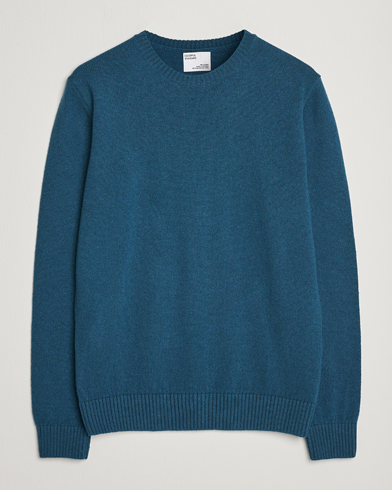 Herre | Strikkede trøjer | Colorful Standard | Classic Merino Wool Crew Neck Ocean Green