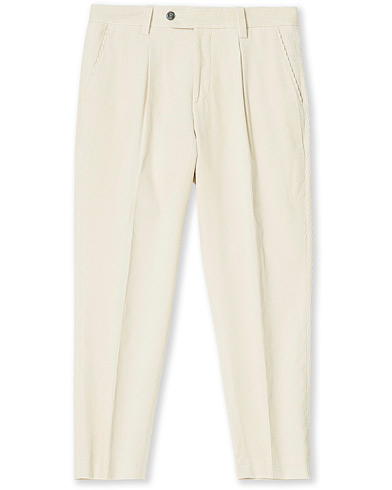 Nytår med stil |  Perin Corduroy Pleated Trousers Open White