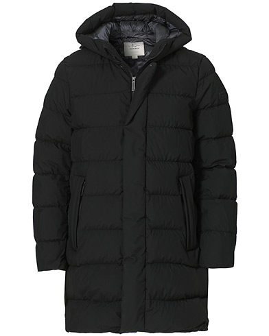 Woolrich High Tech Quilted Long Jacket Black
