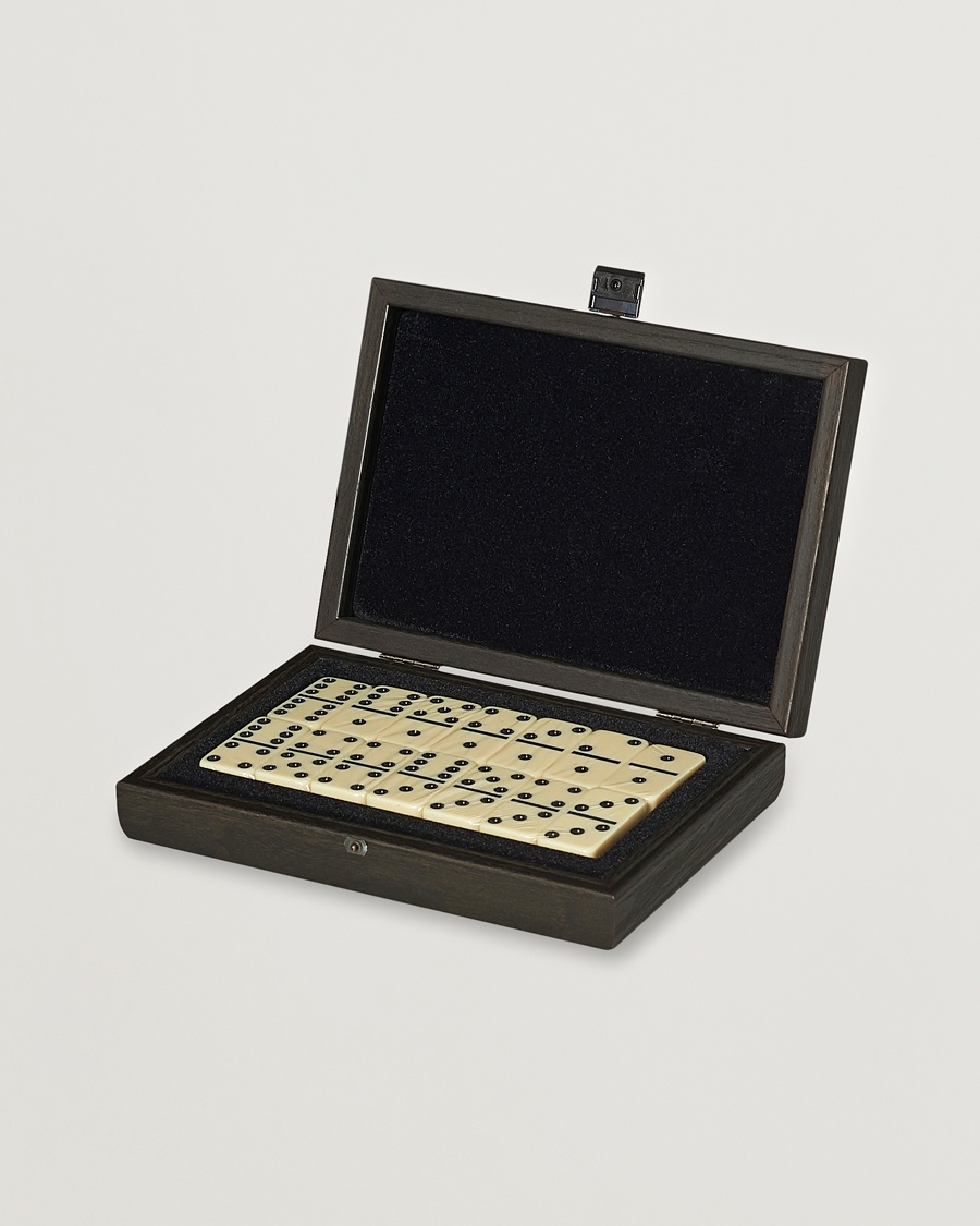 Manopoulos Wooden Domino Case Black – Sort