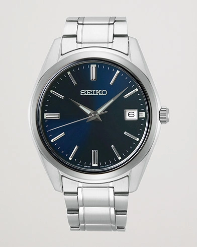 Herre | Stållænke | Seiko | Sapphire 40mm Steel Blue Dial