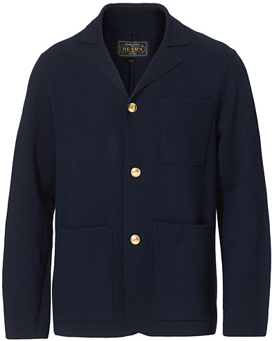 Herre | Blazere & jakker | BEAMS PLUS | Knitted Blazer Navy