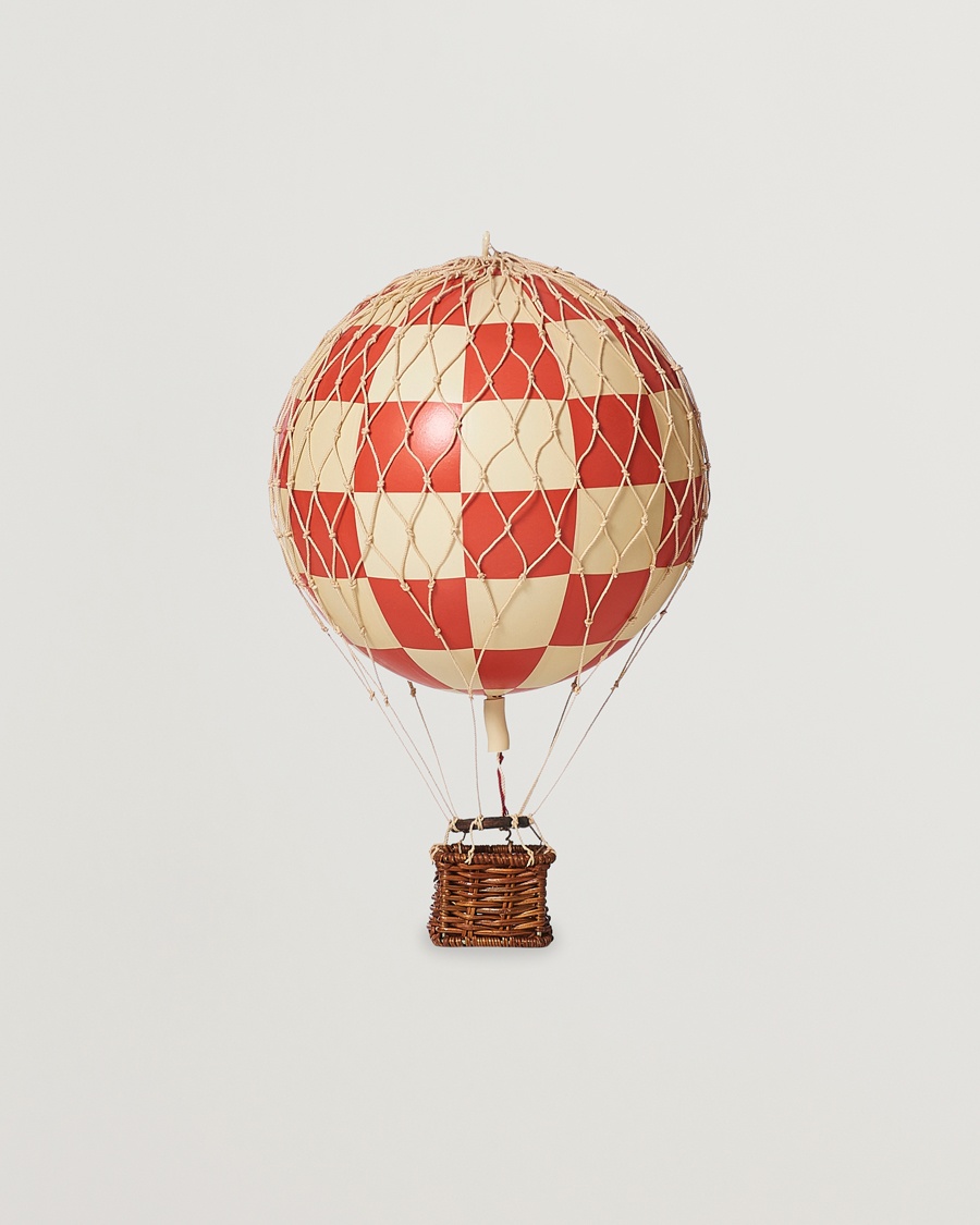 Authentic Models Travels Light Balloon Check Red – Rød