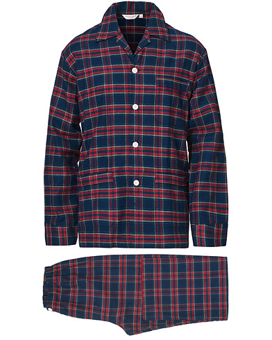 Pyjamas  |  Brushed Cotton Flannel Checked Pyjama Set Multi