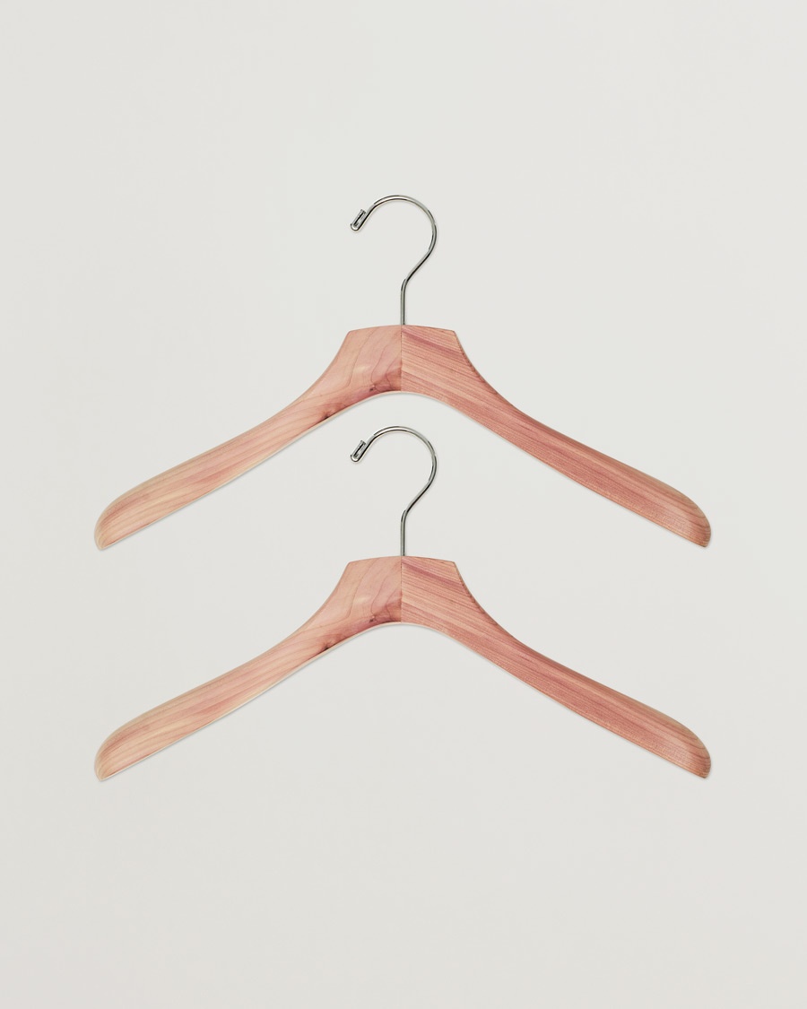  2-Pack Cedar Wood Jacket Hanger