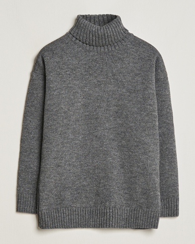 Herre | Trøjer | Gloverall | Submariner Chunky Wool Roll Neck Grey