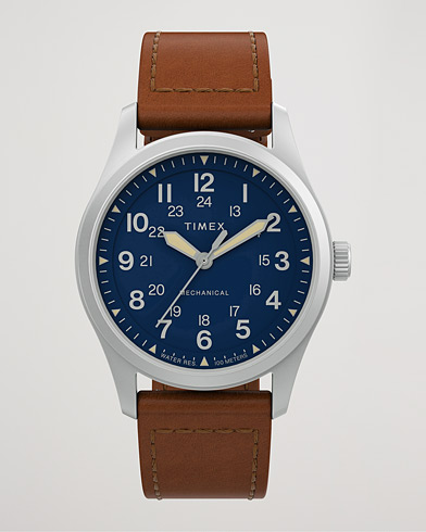 Herre | Ure | Timex | Field Post Mechanical Watch 38mm Blue Dial